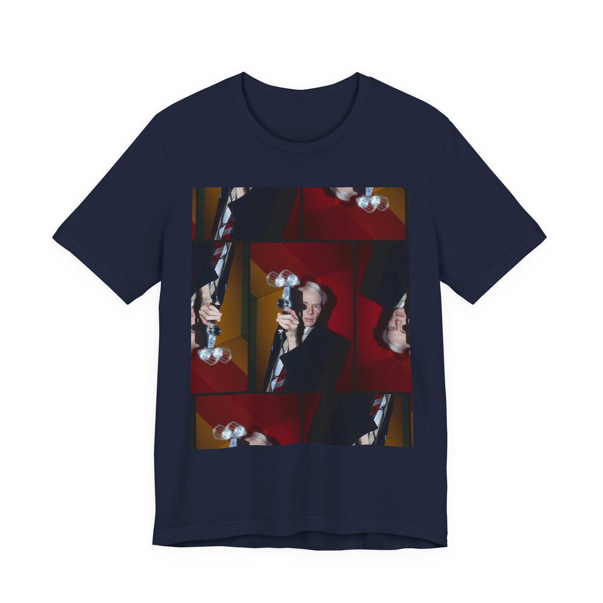 Abstract Andy Warhol Portrait Collage T‑Shirt