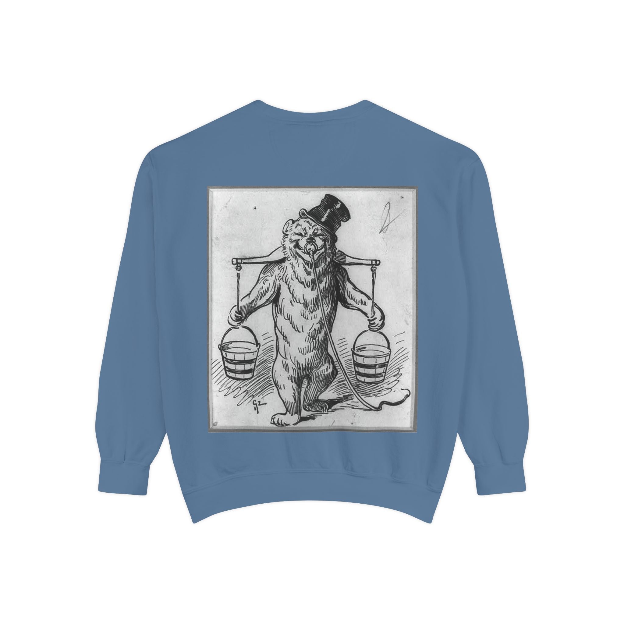 Vintage Illustration Sweatshirt — Victorian Bear Graphic