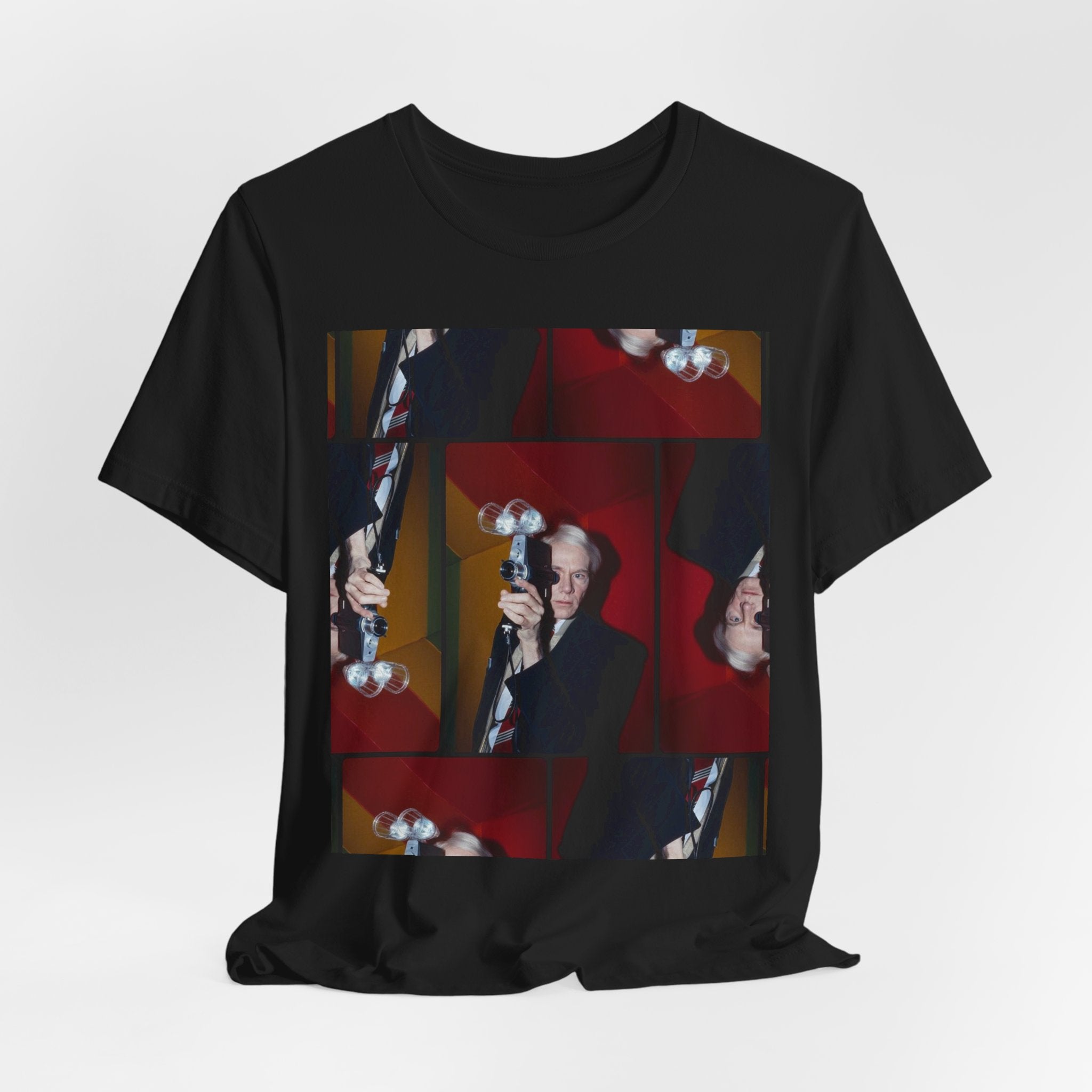 Abstract Andy Warhol Portrait Collage T‑Shirt