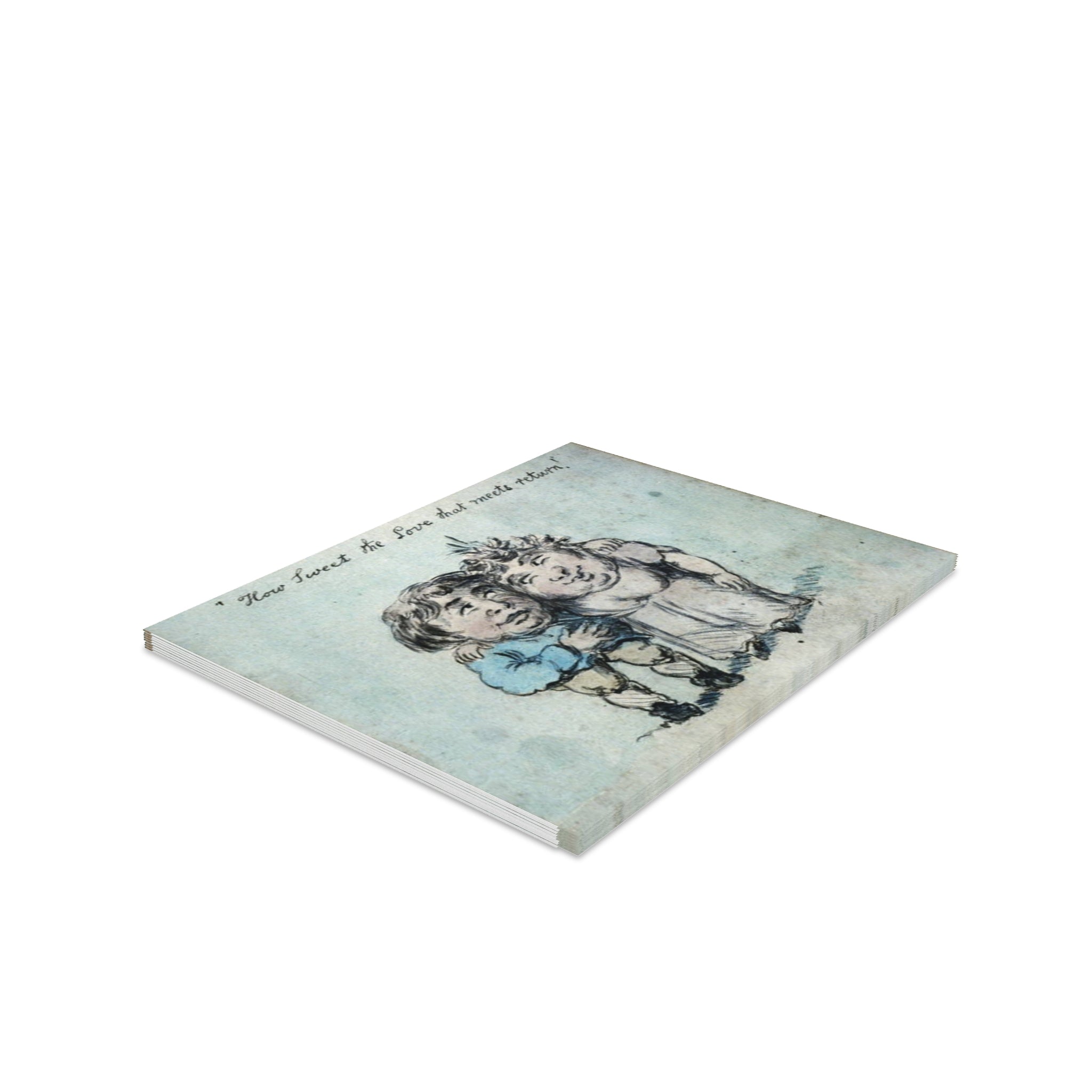 Vintage Illustration Greeting Card Set — 'True Friends & Sweet Moments' (8/16/24 pcs)