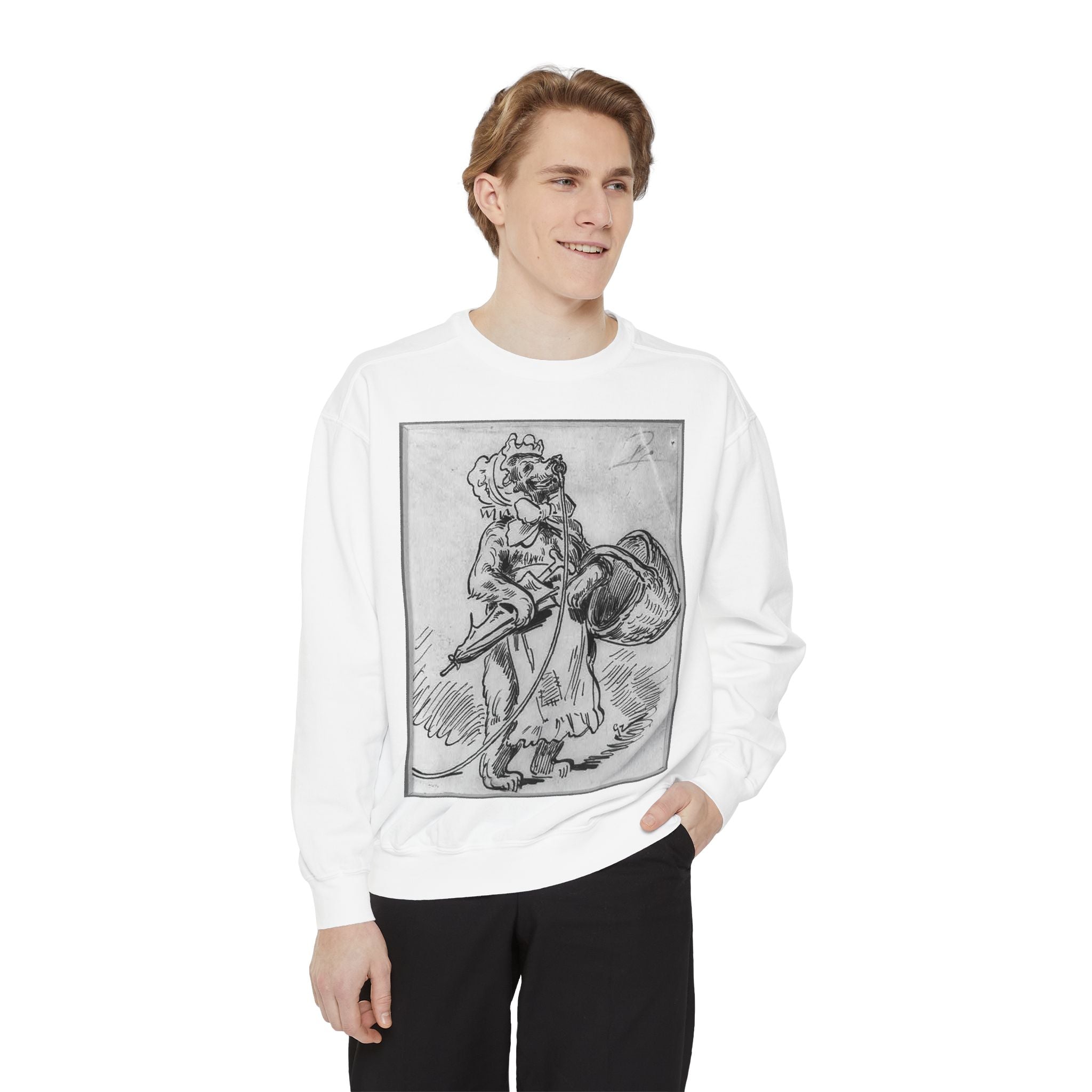 Vintage Illustration Sweatshirt — Victorian Bear Graphic