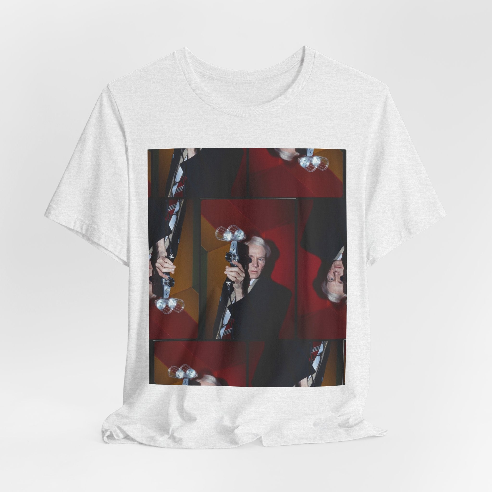 Abstract Andy Warhol Portrait Collage T‑Shirt