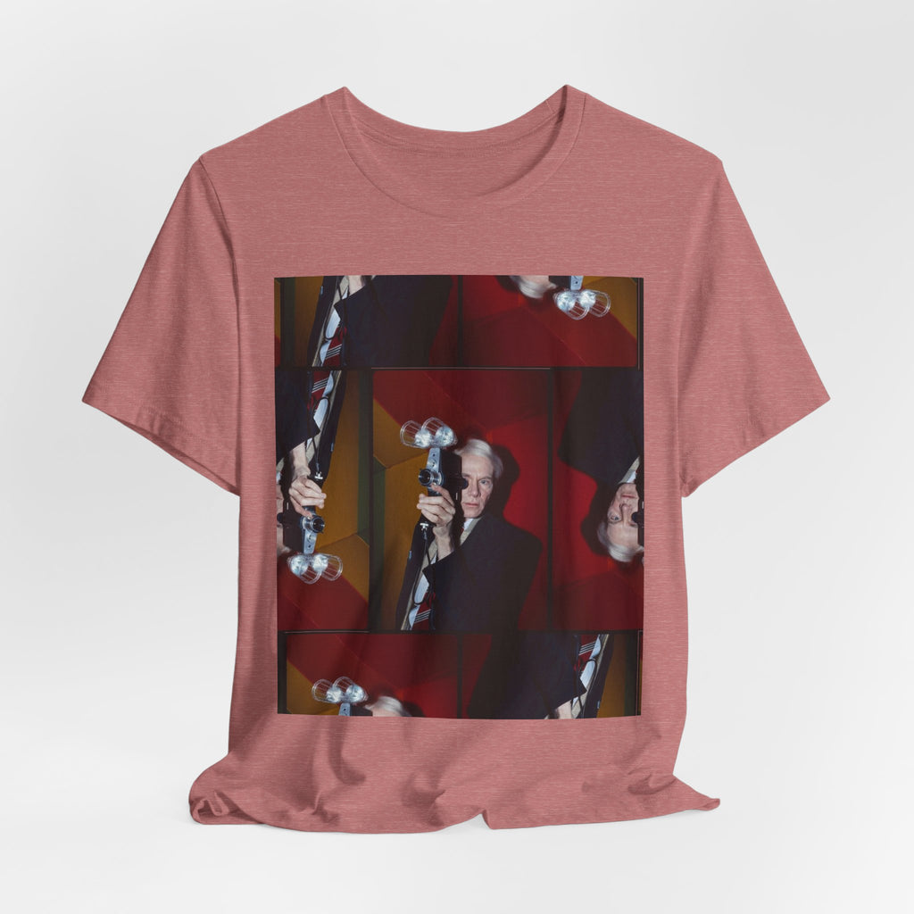 Abstract Andy Warhol Portrait Collage T‑Shirt