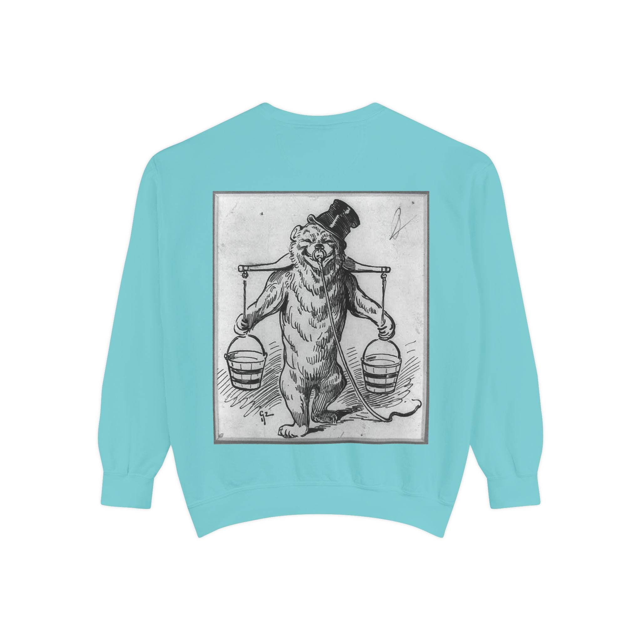 Vintage Illustration Sweatshirt — Victorian Bear Graphic