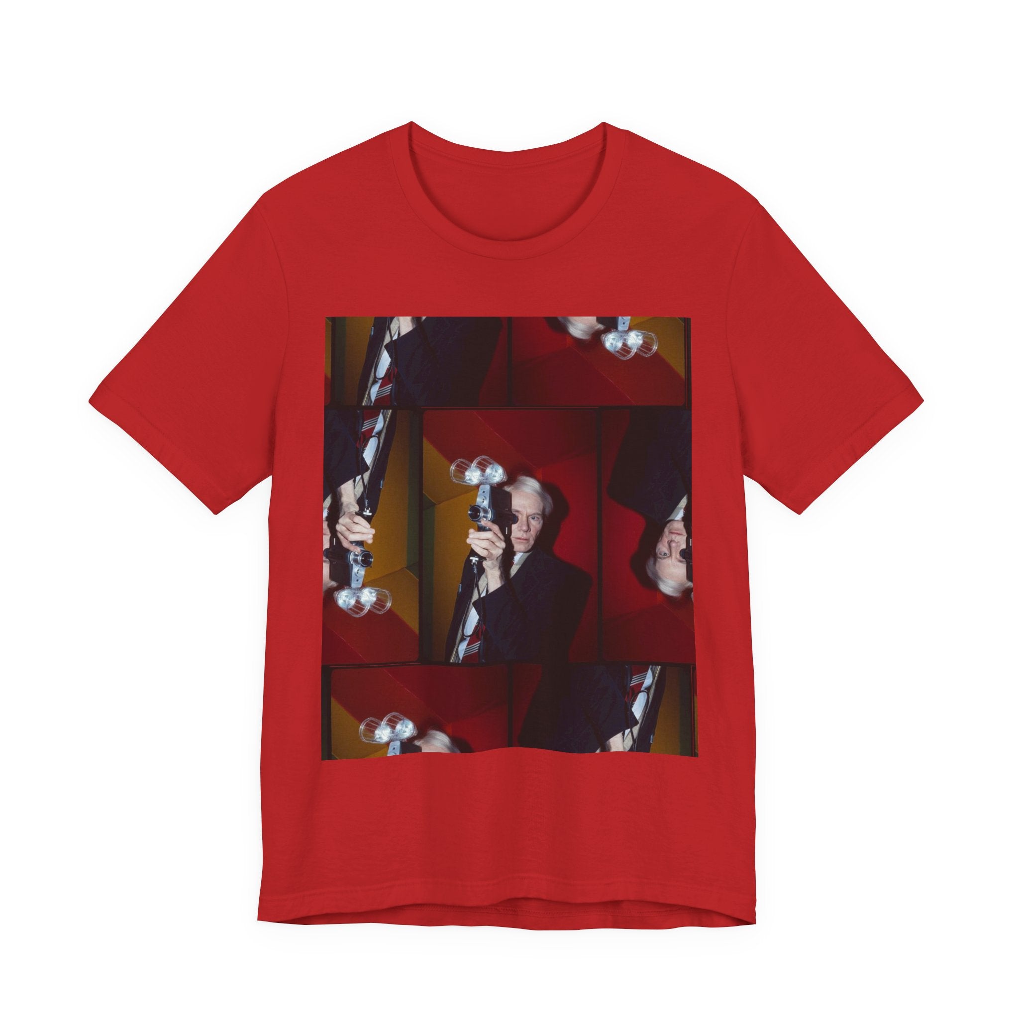 Abstract Andy Warhol Portrait Collage T‑Shirt