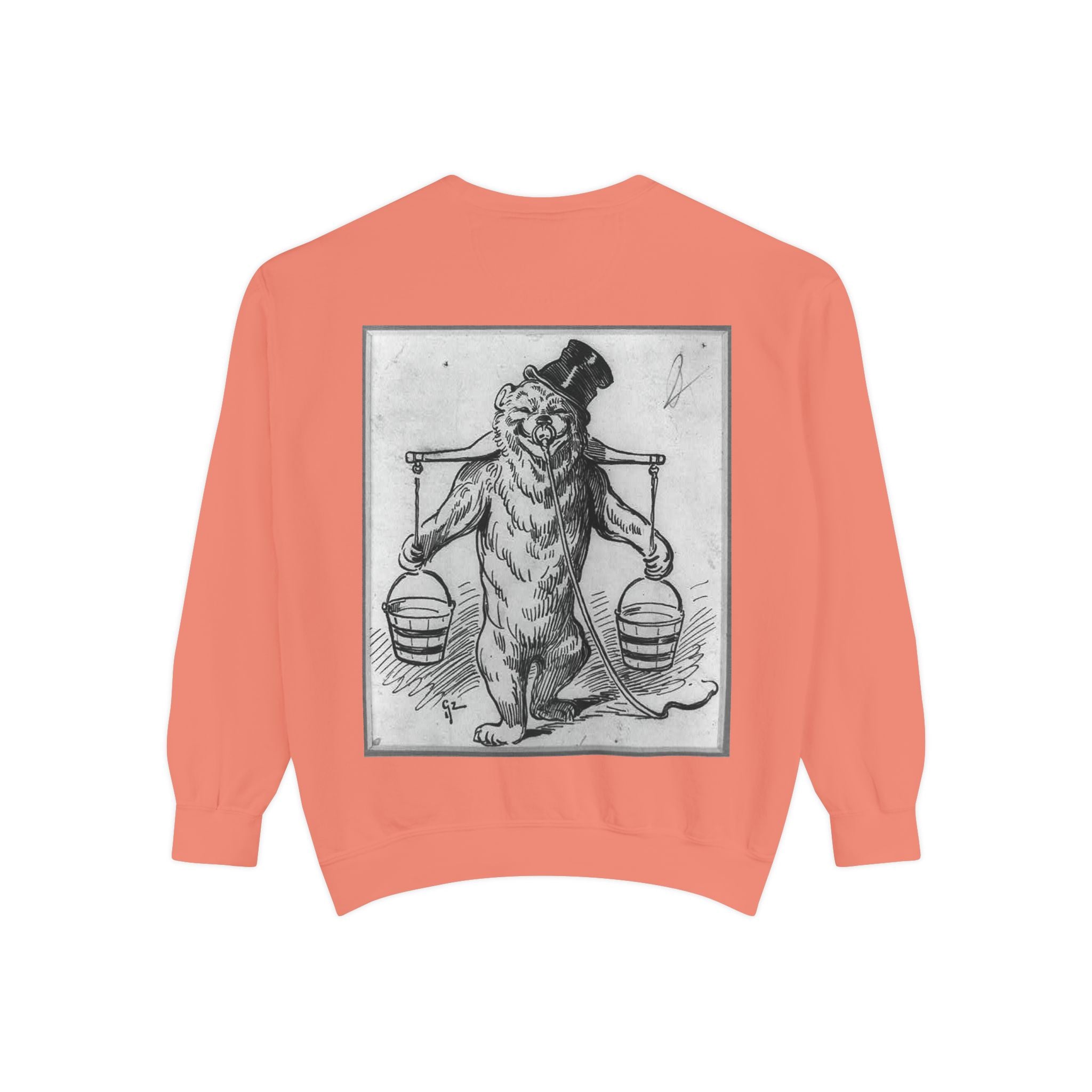 Vintage Illustration Sweatshirt — Victorian Bear Graphic