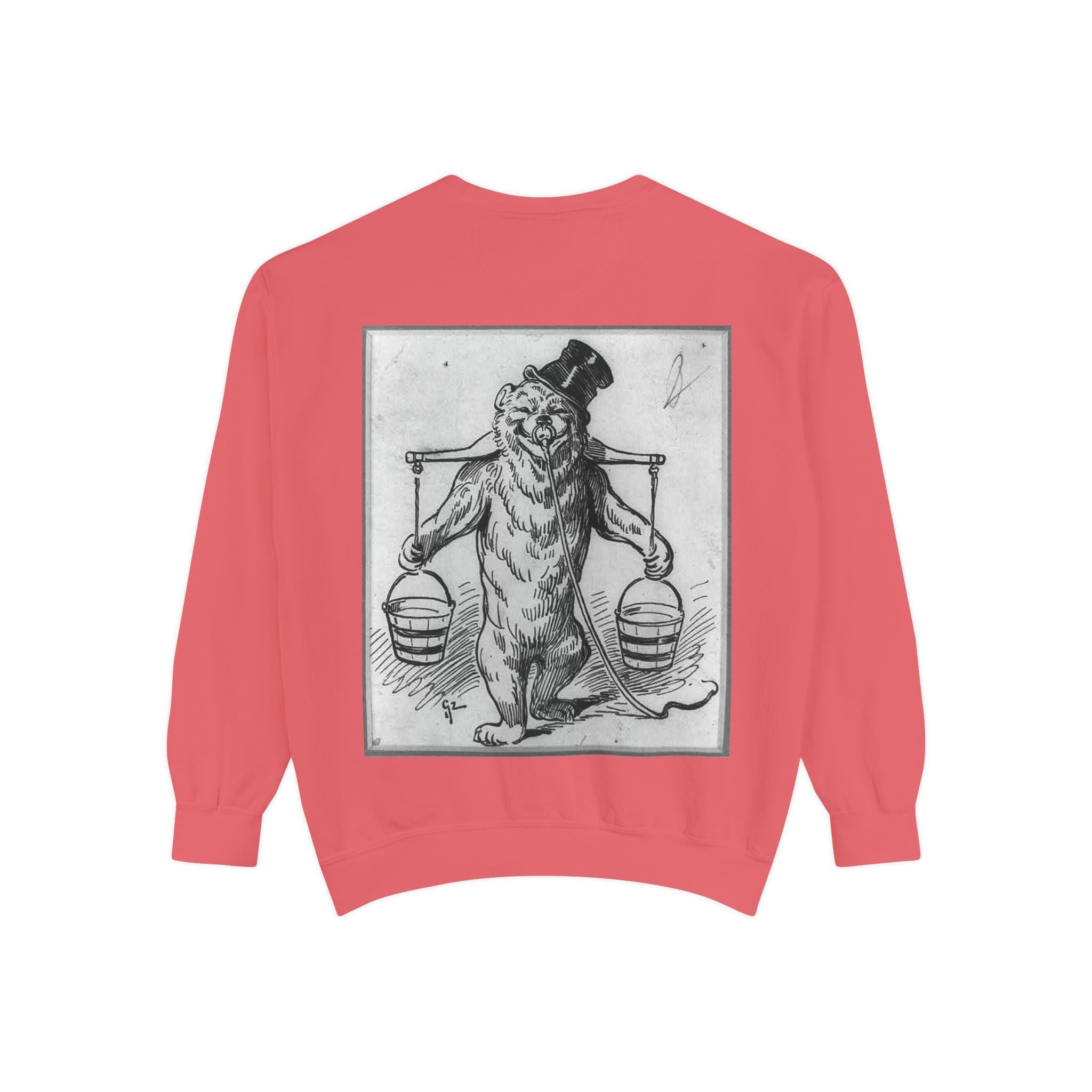 Vintage Illustration Sweatshirt — Victorian Bear Graphic