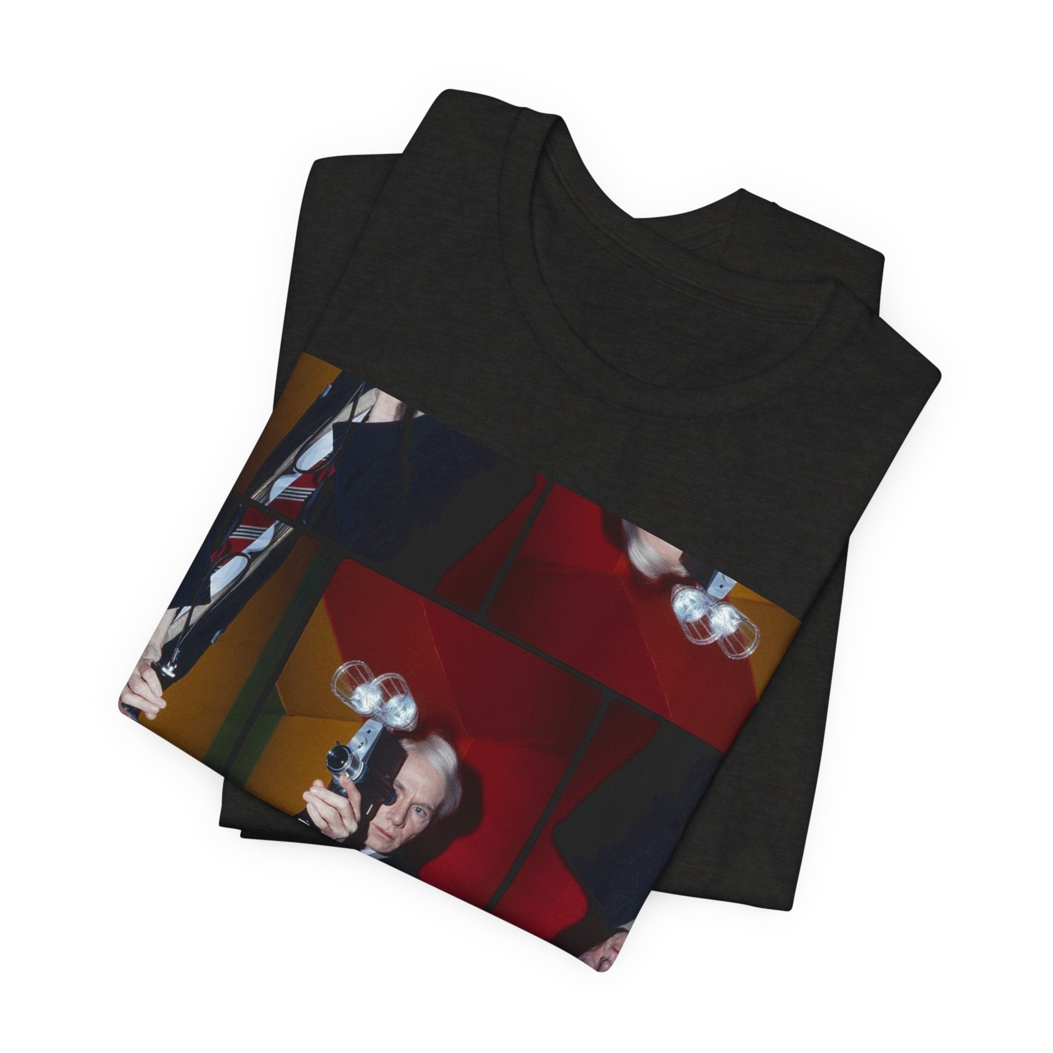 Abstract Andy Warhol Portrait Collage T‑Shirt