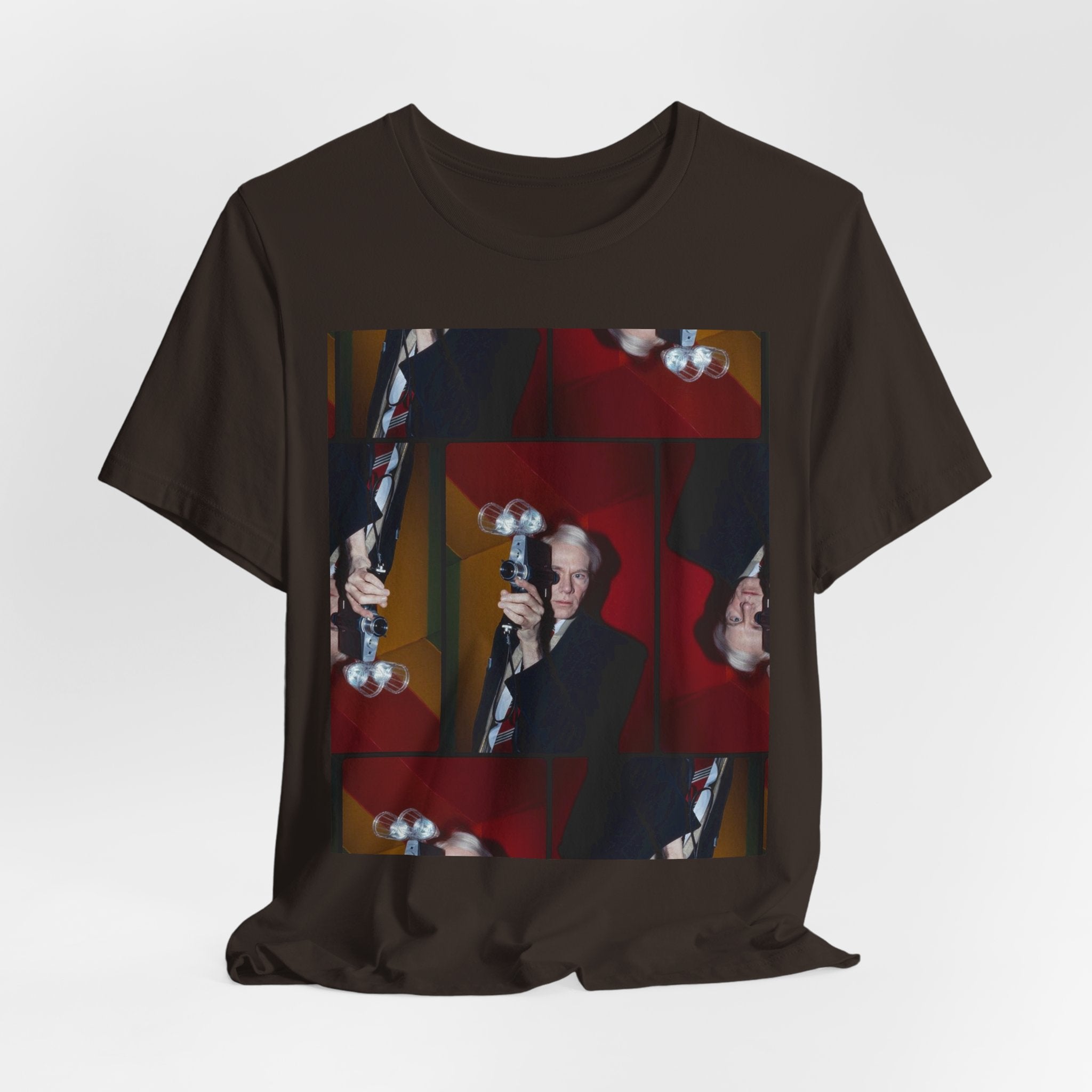 Abstract Andy Warhol Portrait Collage T‑Shirt