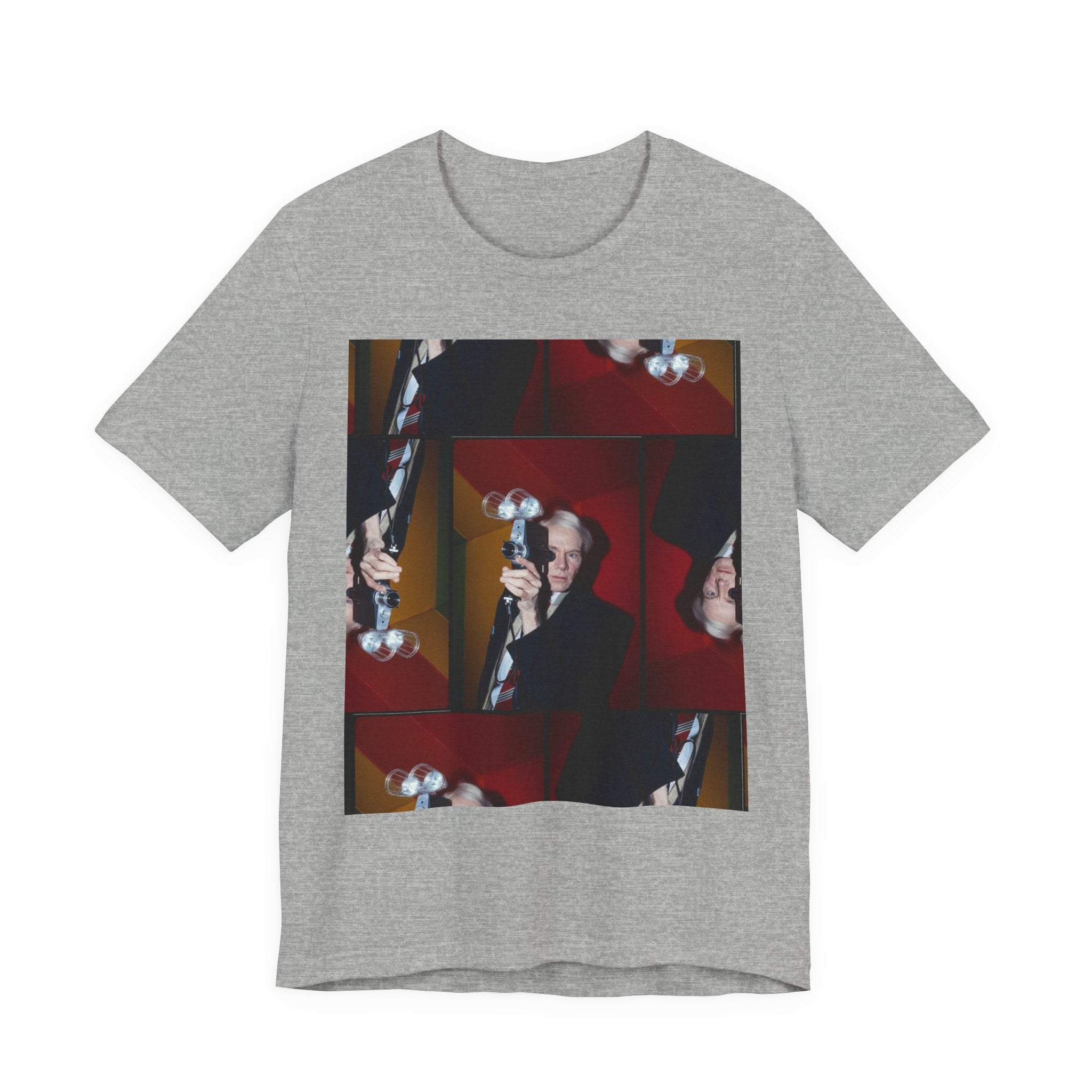 Abstract Andy Warhol Portrait Collage T‑Shirt