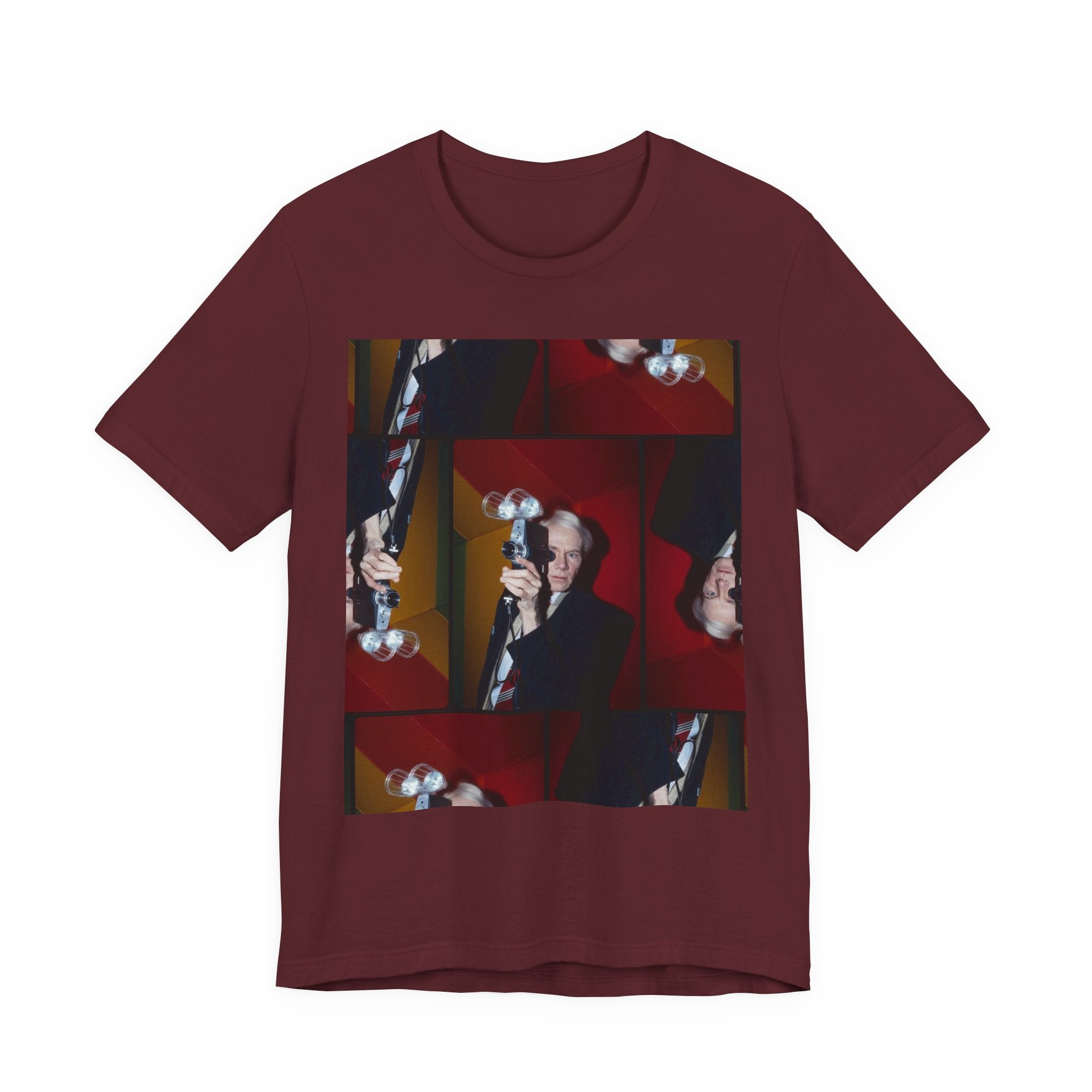 Abstract Andy Warhol Portrait Collage T‑Shirt