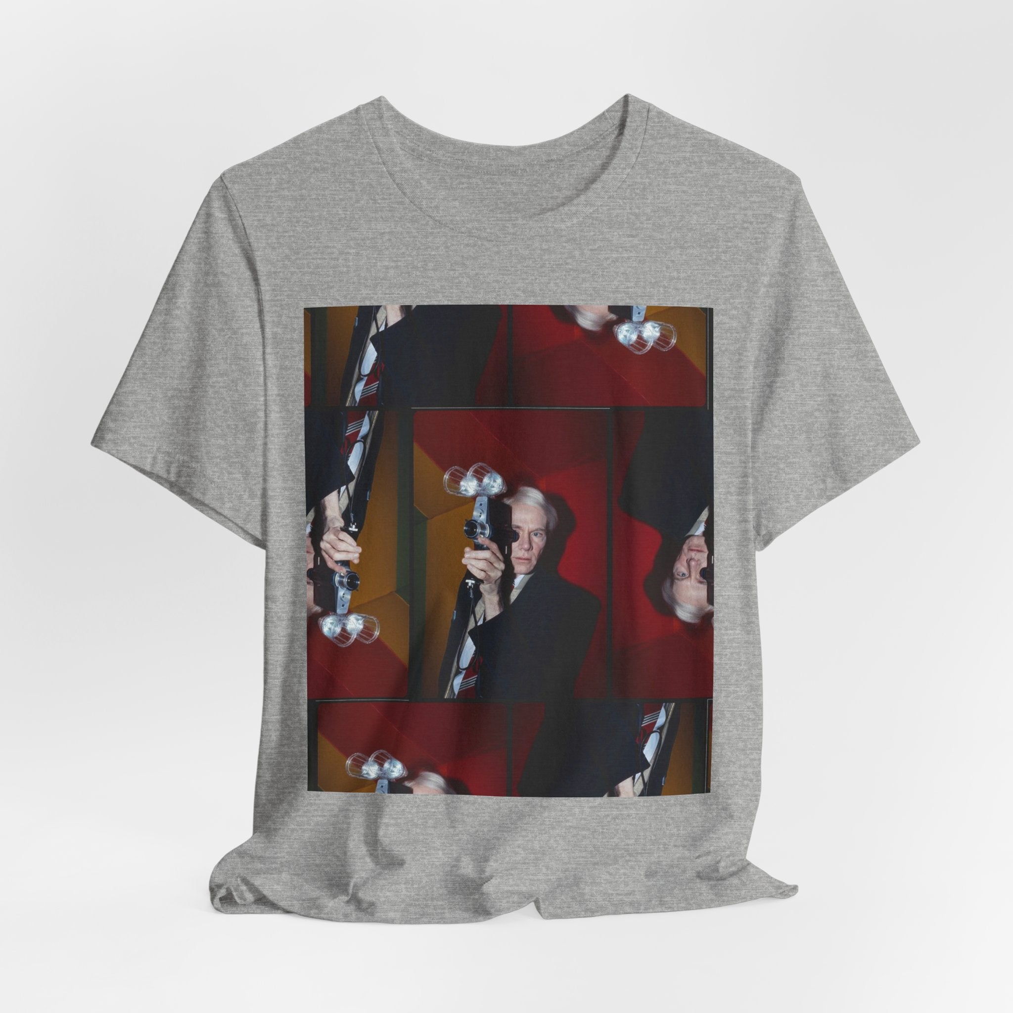 Abstract Andy Warhol Portrait Collage T‑Shirt