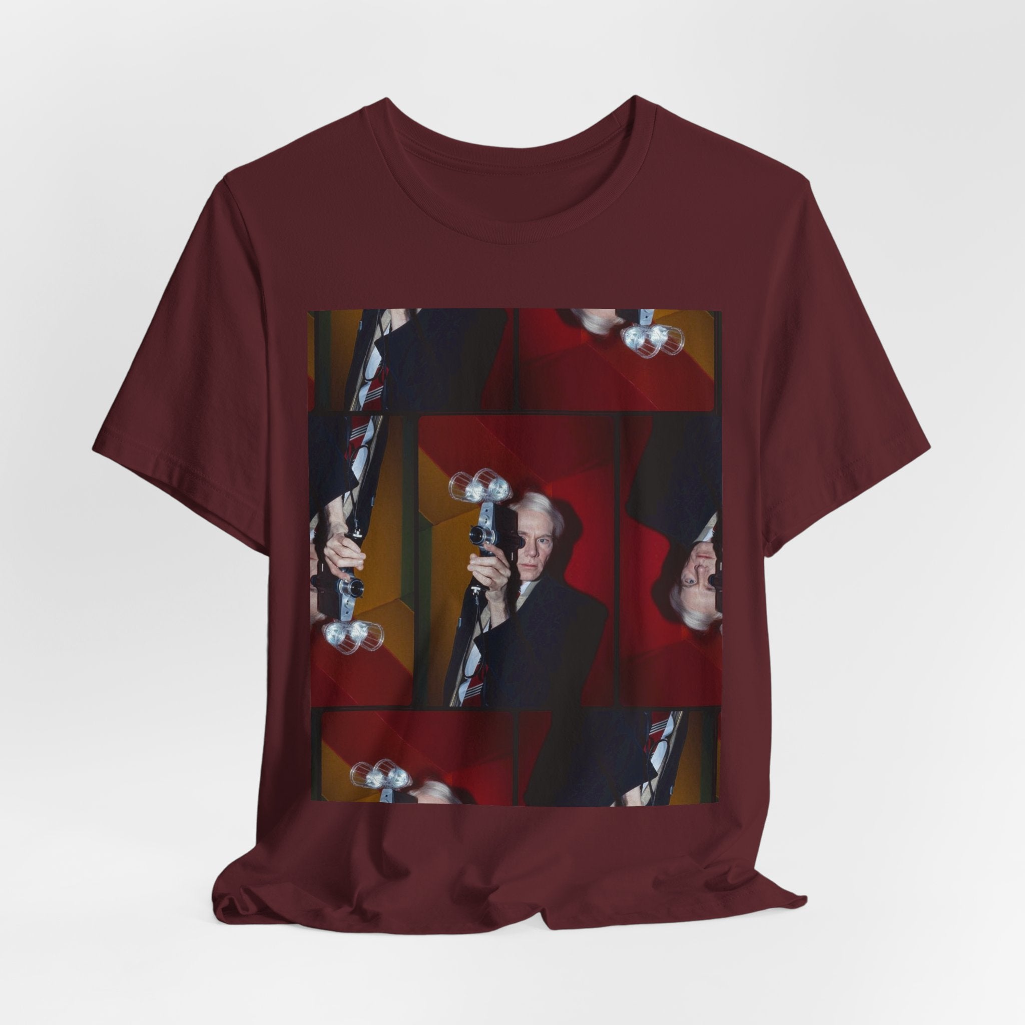 Abstract Andy Warhol Portrait Collage T‑Shirt