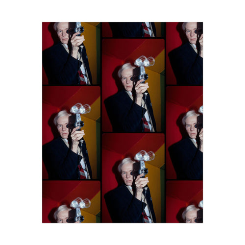 Pop Art Andy Warhol Poster — Vintage Camera Portrait Rolled Art Print