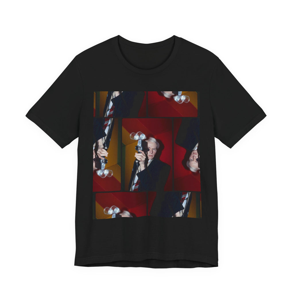 Abstract Andy Warhol Portrait Collage T‑Shirt