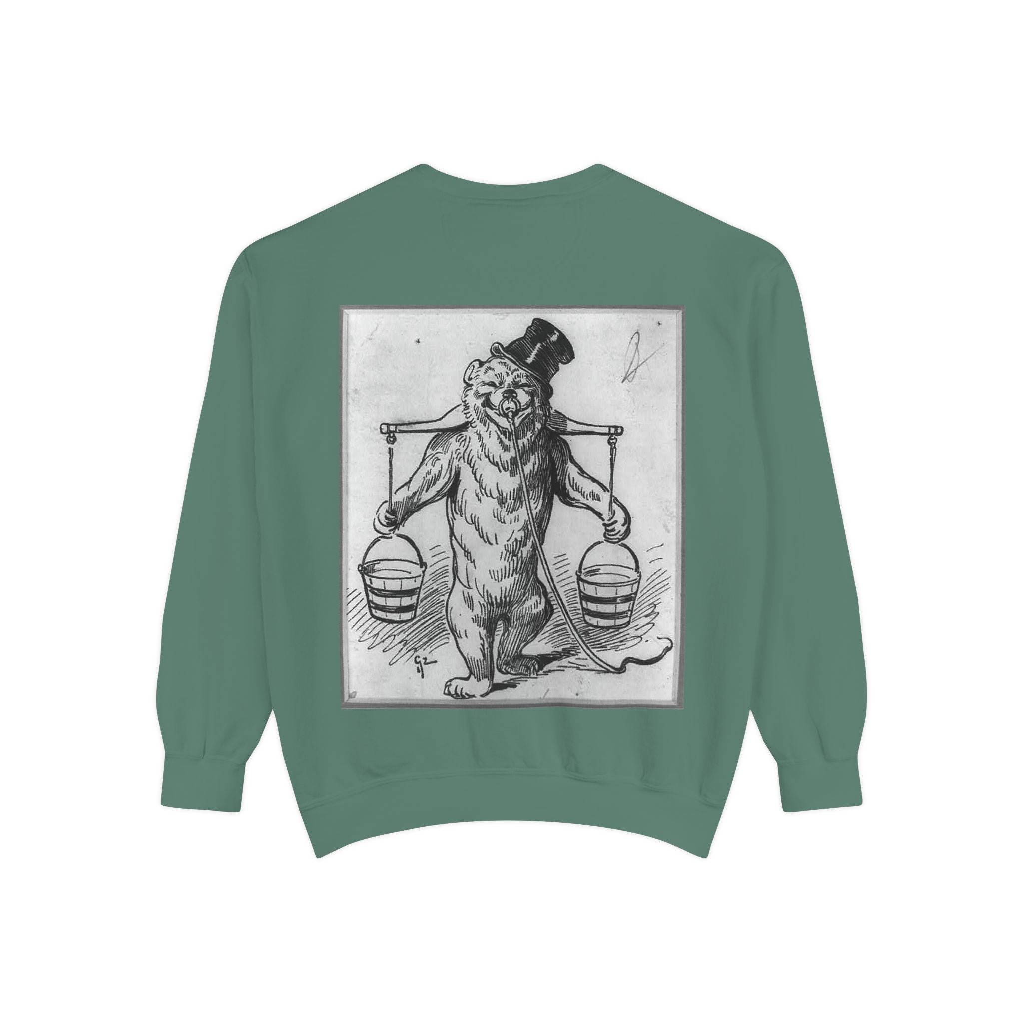 Vintage Illustration Sweatshirt — Victorian Bear Graphic