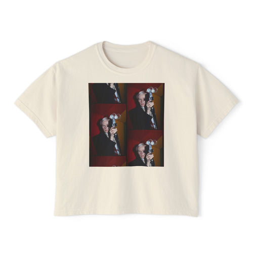 Boxy Tee — Vintage Andy Warhol Photo Collage Graphic Shirt