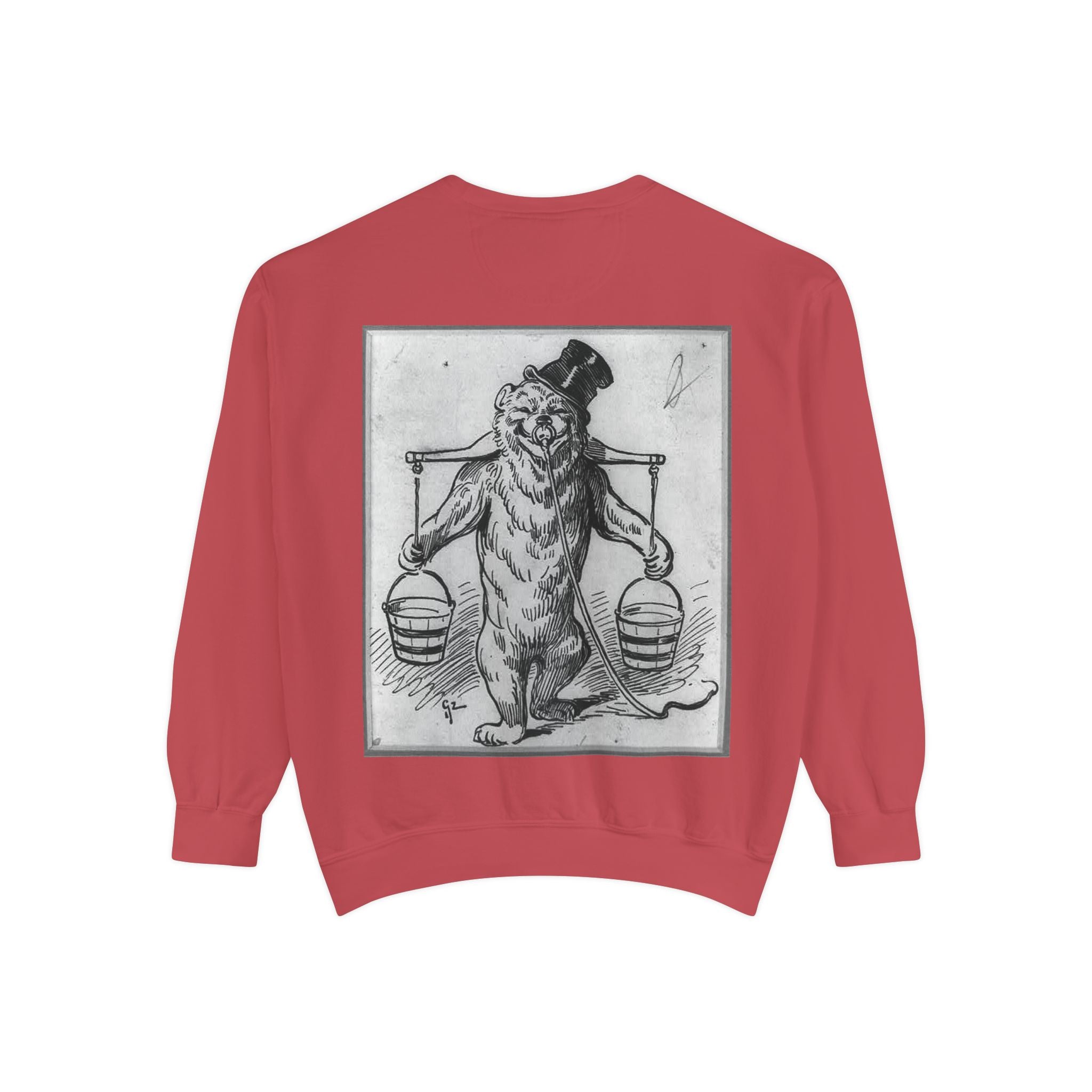 Vintage Illustration Sweatshirt — Victorian Bear Graphic