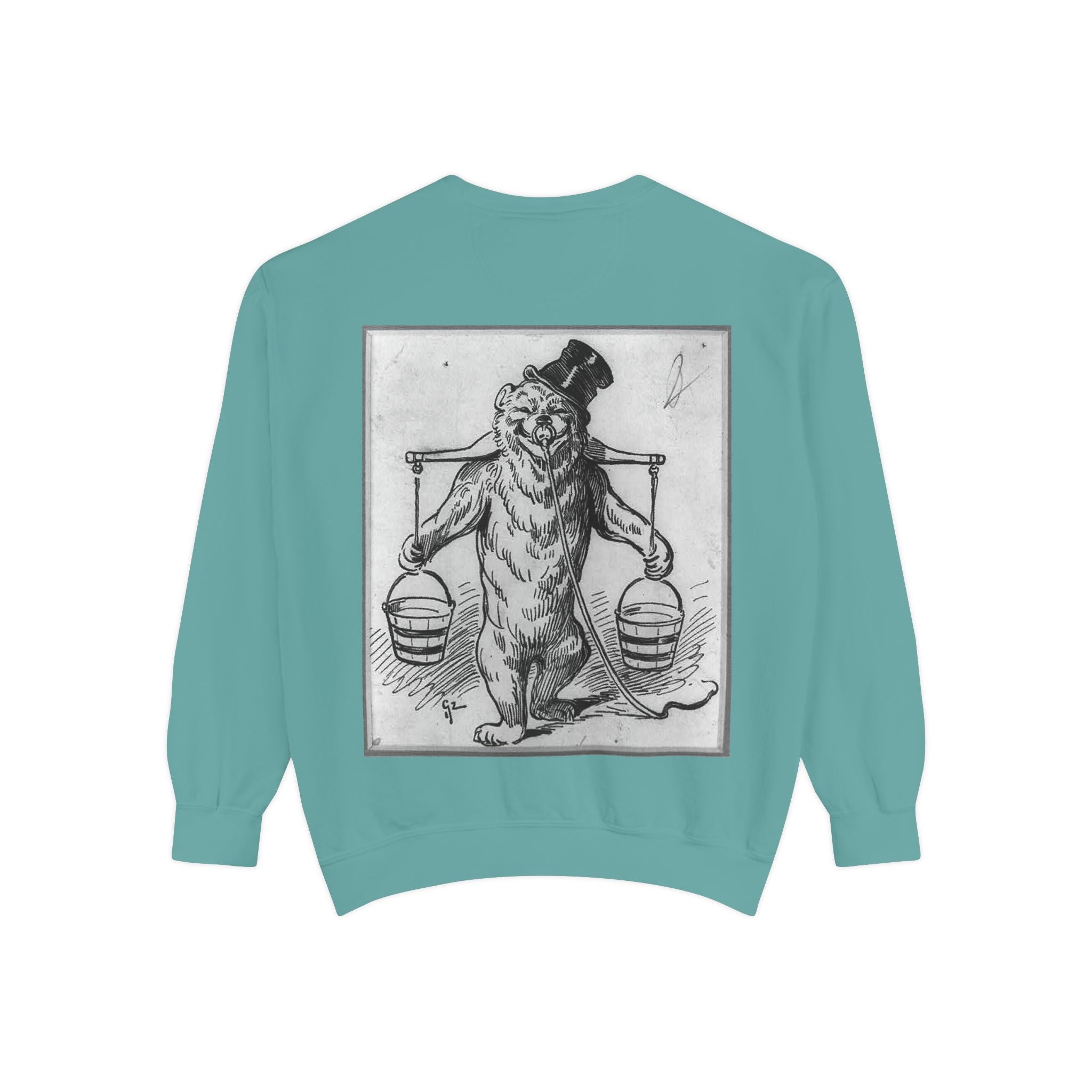 Vintage Illustration Sweatshirt — Victorian Bear Graphic