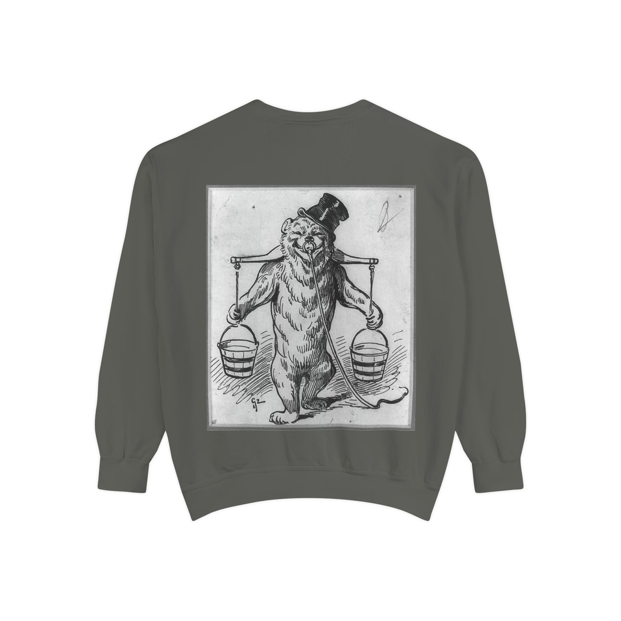 Vintage Illustration Sweatshirt — Victorian Bear Graphic