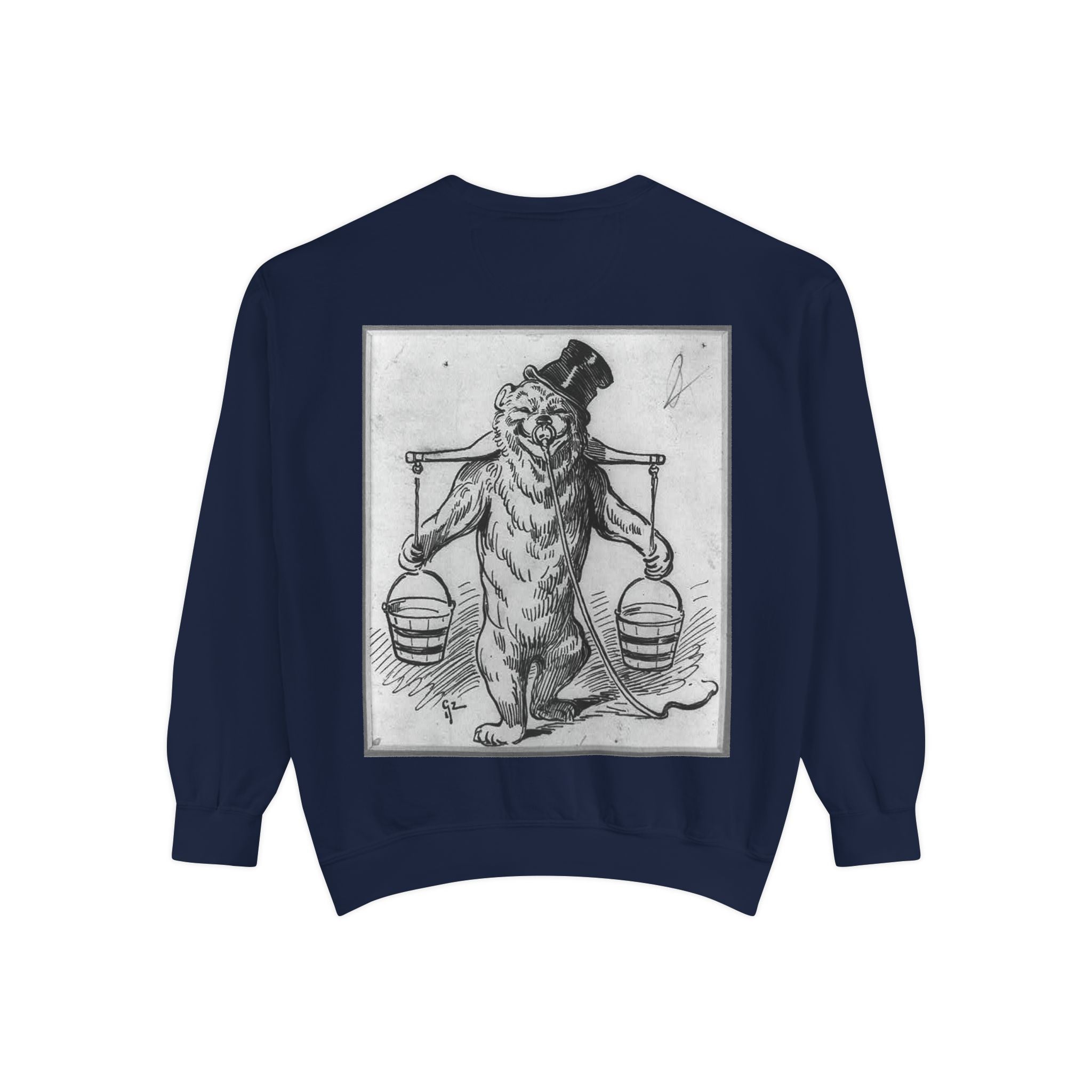 Vintage Illustration Sweatshirt — Victorian Bear Graphic