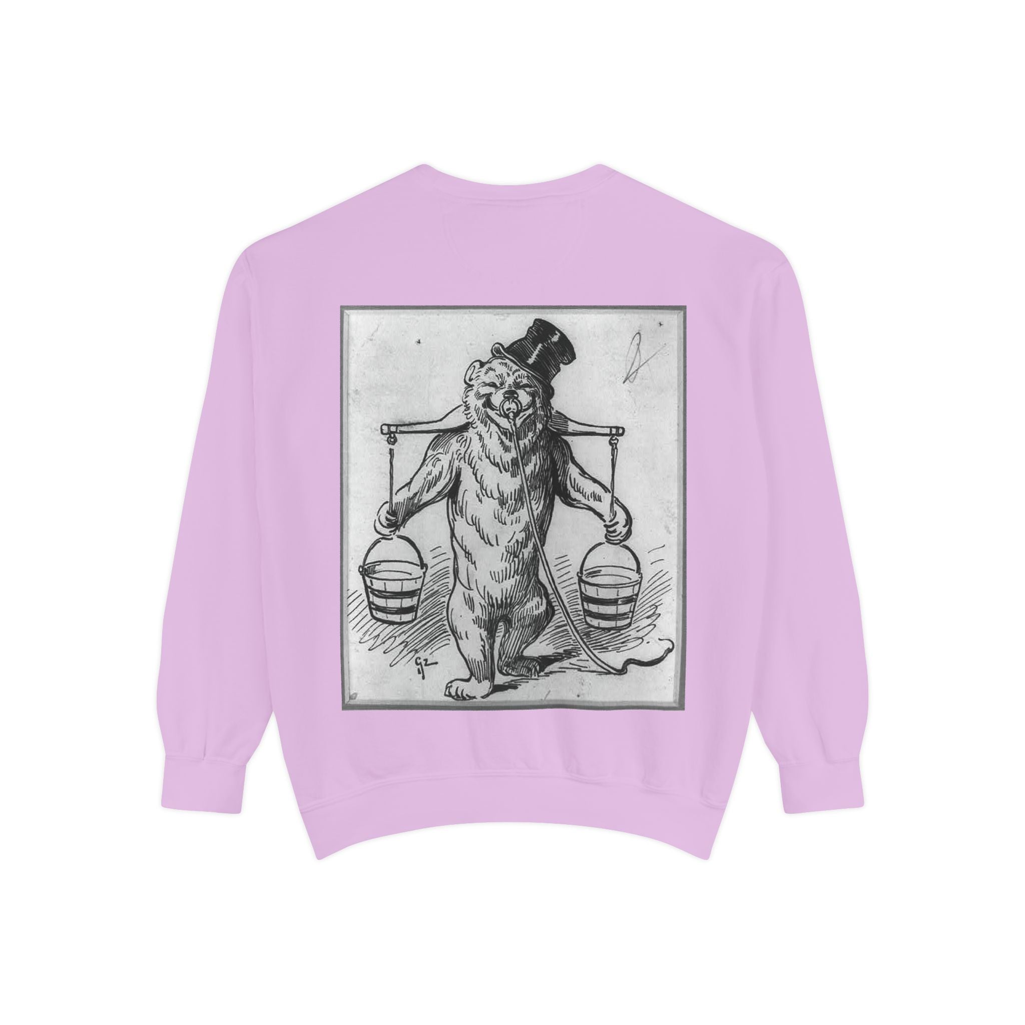 Vintage Illustration Sweatshirt — Victorian Bear Graphic