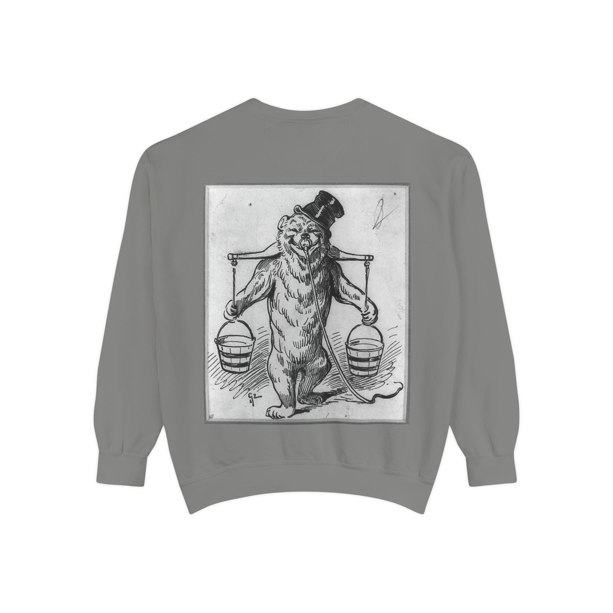Vintage Illustration Sweatshirt — Victorian Bear Graphic