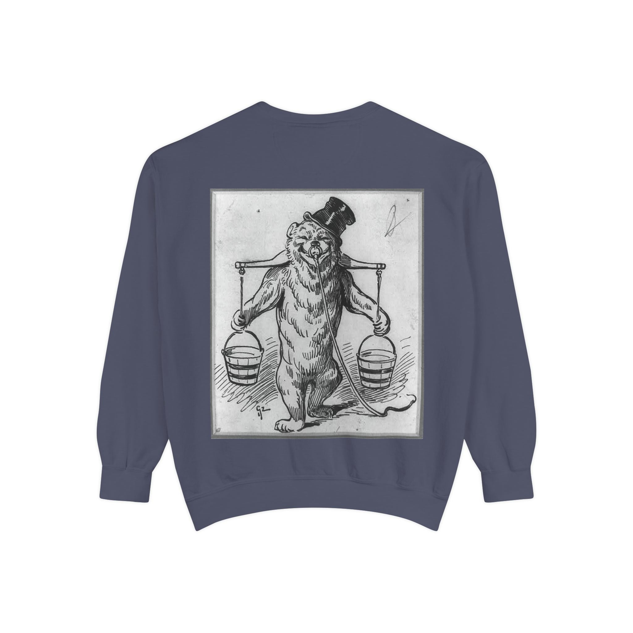 Vintage Illustration Sweatshirt — Victorian Bear Graphic