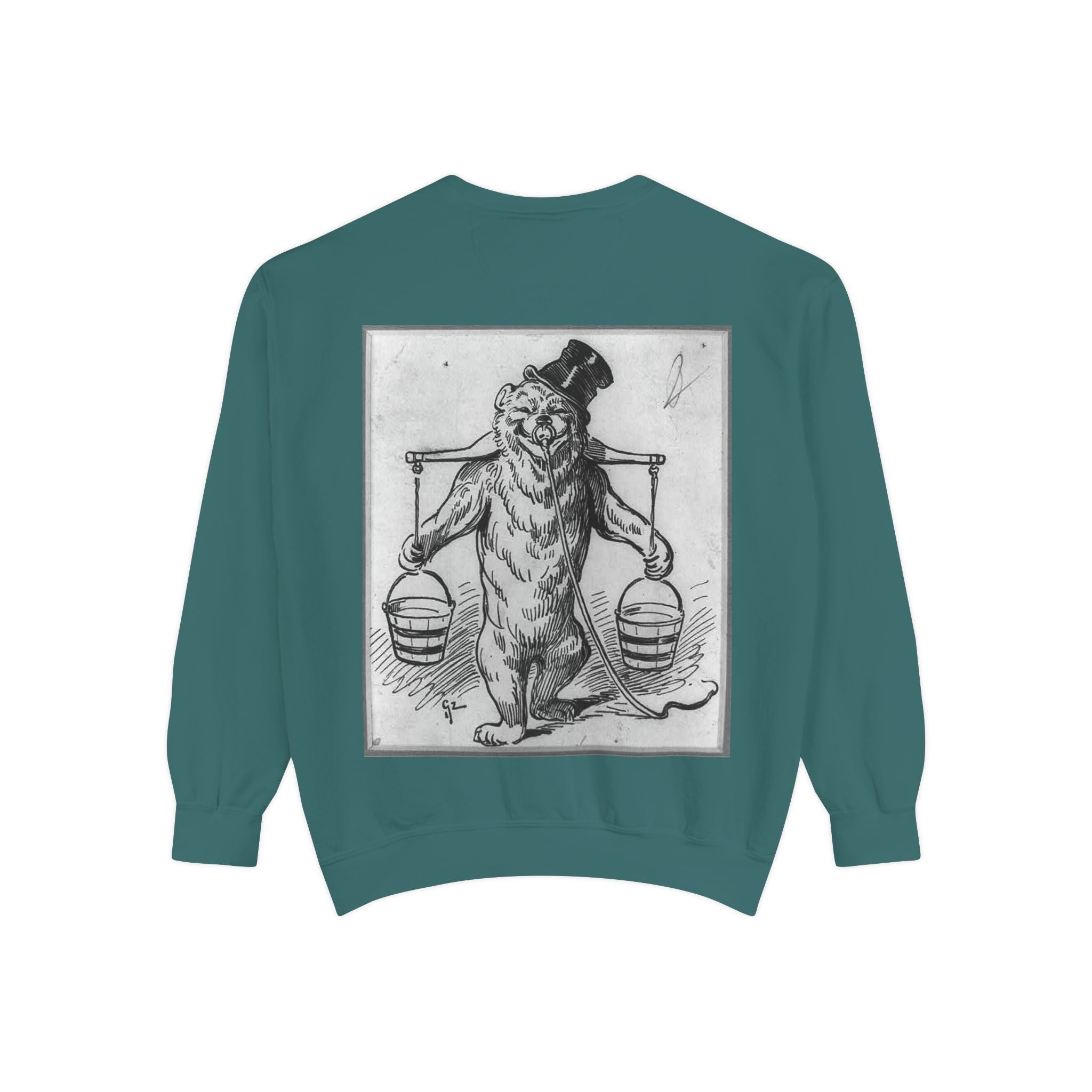 Vintage Illustration Sweatshirt — Victorian Bear Graphic