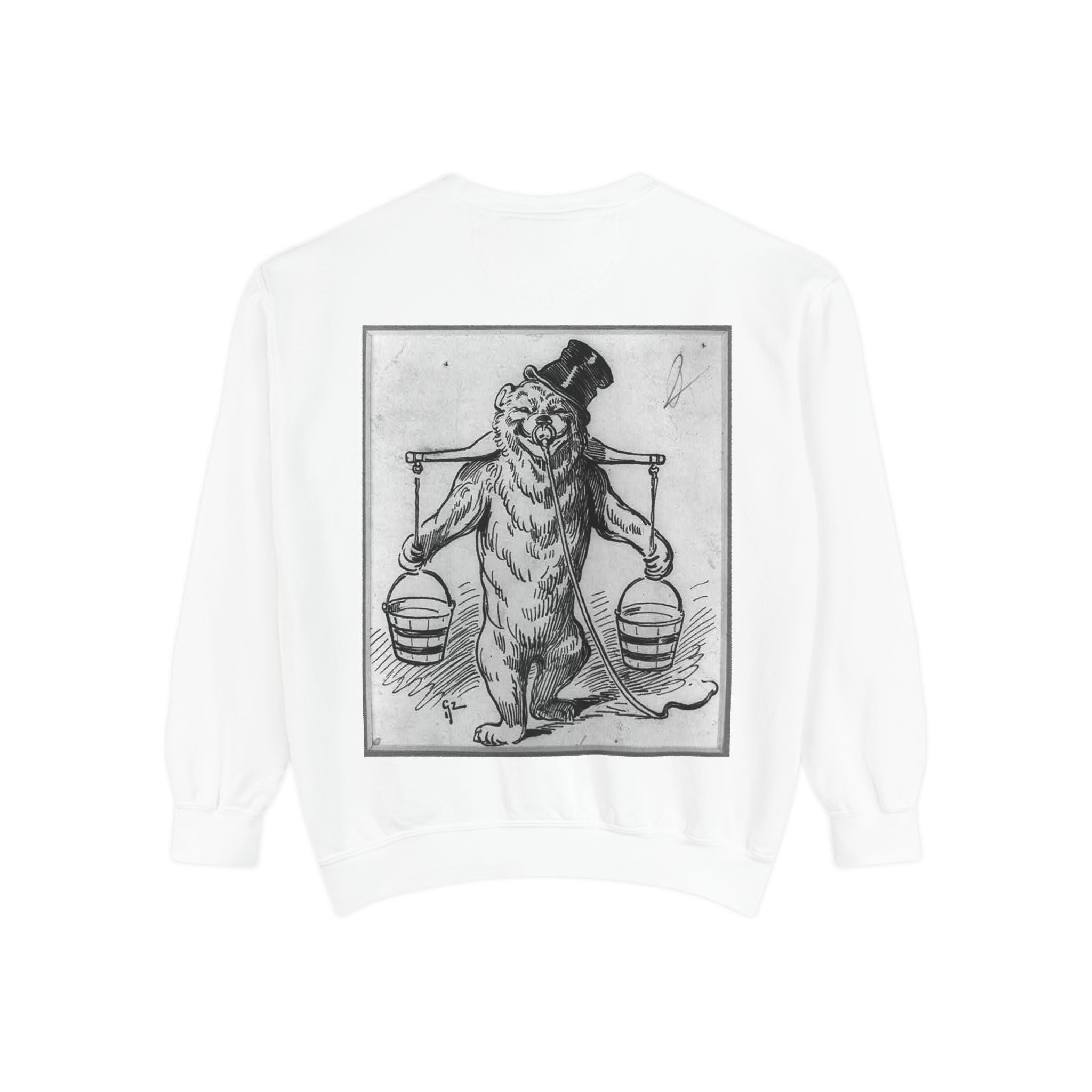 Vintage Illustration Sweatshirt — Victorian Bear Graphic