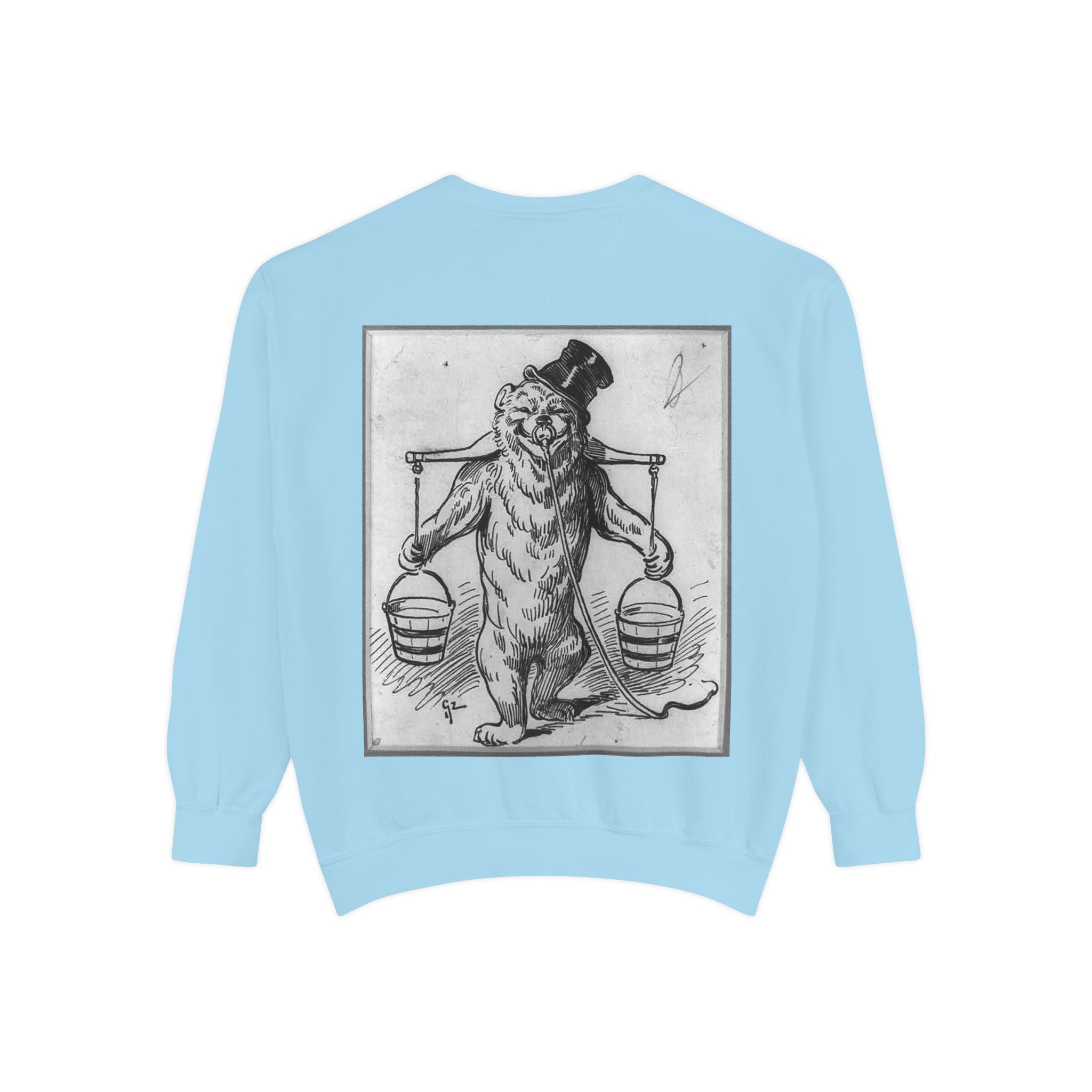 Vintage Illustration Sweatshirt — Victorian Bear Graphic