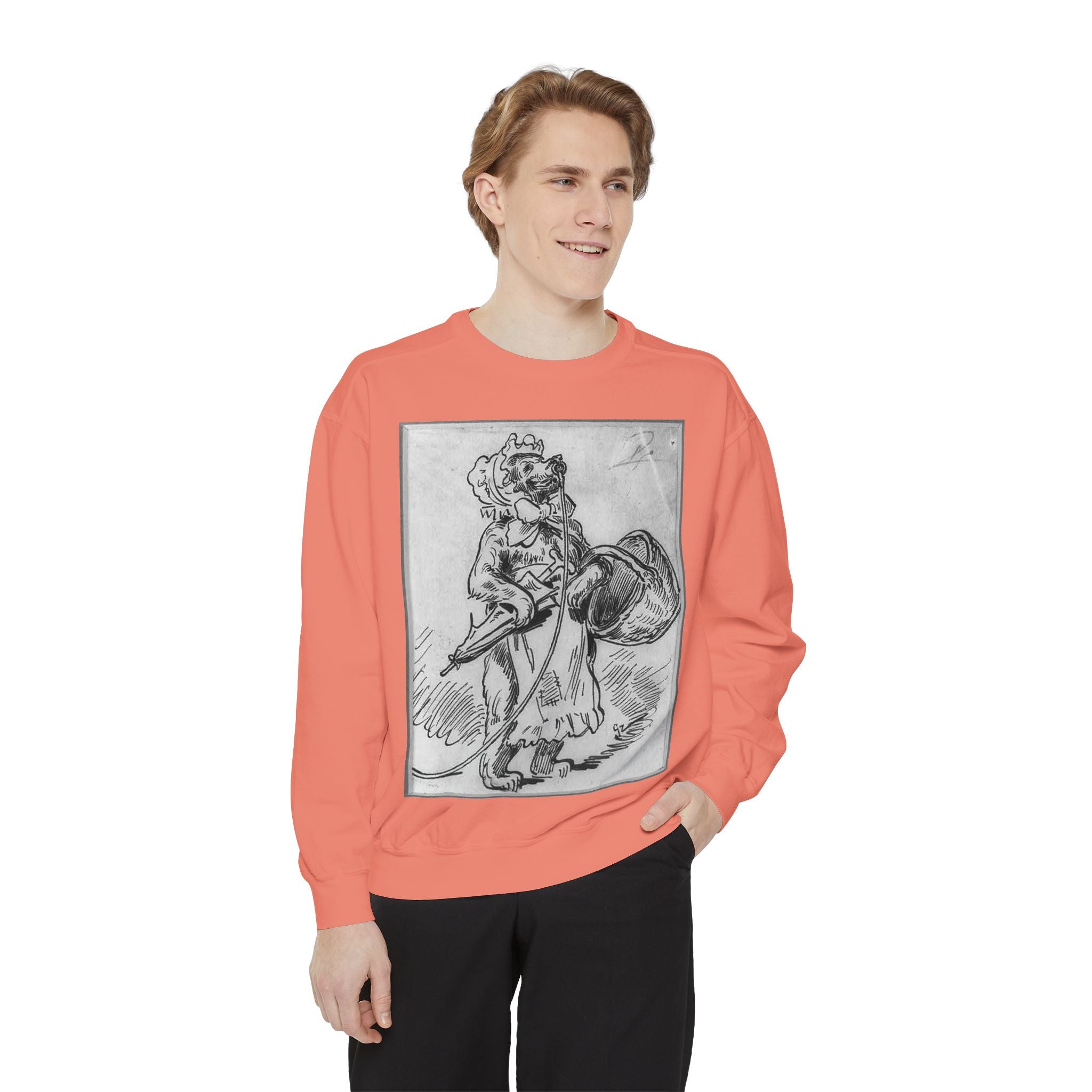 Vintage Illustration Sweatshirt — Victorian Bear Graphic