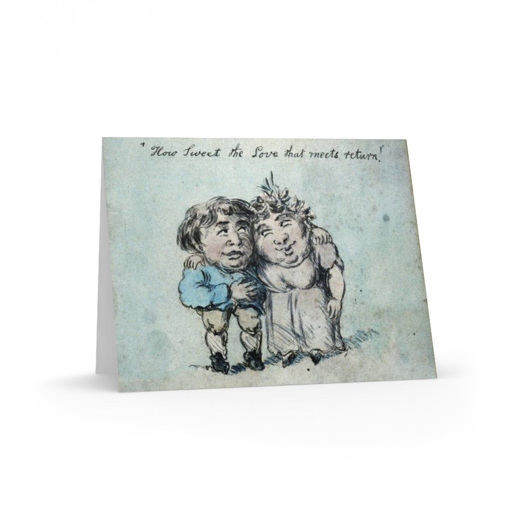 Vintage Illustration Greeting Card Set — 'True Friends & Sweet Moments' (8/16/24 pcs)