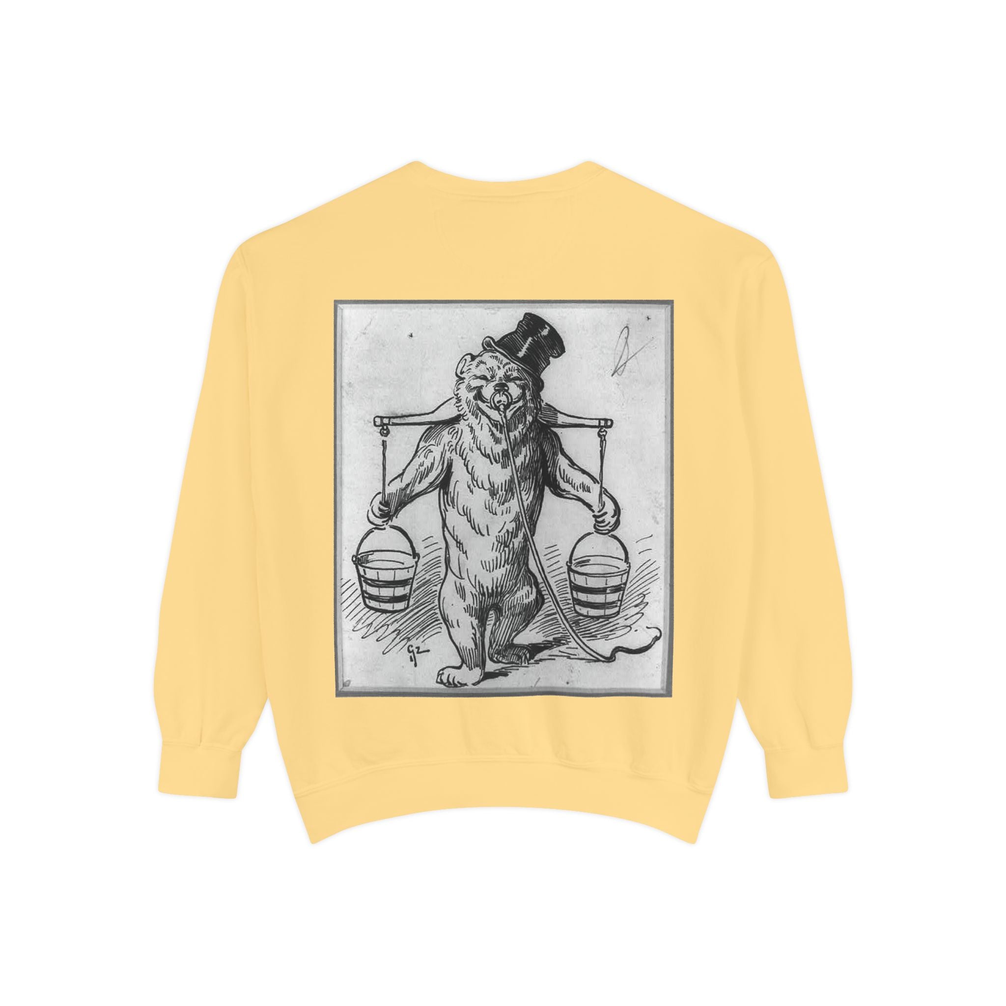 Vintage Illustration Sweatshirt — Victorian Bear Graphic